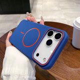 Luxury Magnetic Matte Soft Phone Case For  iPhone