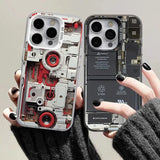 Mechanical style shockproof frosted phone case For iPhone