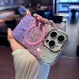 Luxury Gradient Glitter Magnetic Case for iPhone