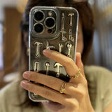 Creative handmade fork and knife case for iPhone