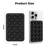 Magnetic silicone suction cup holder for mobile phone fixation
