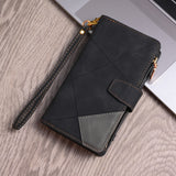Leather Flip Wallet Case For Samsung Galaxy