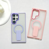 Luxury Matte Folding Magnetic Stand Phone Case For Samsung S26