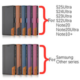 Magnetic Flip Leather Wallet Case For Samsung Galaxy