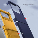 Luxury Silicone Hinge Full Package Phone Case For Samsung Z Flip