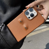 Unique Eye Design Genuine Leather Case For Iphone