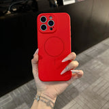 Original Liquid Silicone Magnetic Case For iPhone
