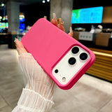 Bright Fluorescent Liquid Silicone Soft Case For iPhone