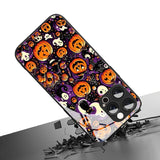 Halloween Themed Pumpkin Pattern Glass Phone Case For iPhone