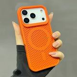 Honeycomb Heat Dissipation Wireless Charge Case for iPhone