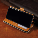 Zipper Leather Wallet Cards Bag Case For Samsung Galaxy