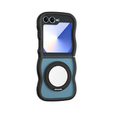 360 ° Rotating Bracket Protective Magnetic Wave Case for Samsung Galaxy Z Flip