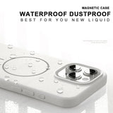 Magnetic Shockproof Silicone Wireless Charge Phone Case for iPhone