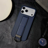 Metal Ring Wrist Strap Bracket Phone Case For iPhone