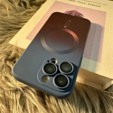 Luxury For Magnetic Gradient Pattern Silicone Case For iPhone