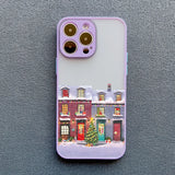 Rural Building Snow Scenery Phone Case For iPhone