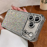 Colorful sequin full-screen diamond phone case For iPhone