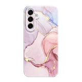 Gold marble-pattern hard case for Samsung