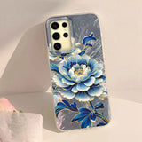 Luxury INS Lotus Flower Colorful Y2K Girls Print Women Case For Samsung