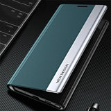 Luxury Plating Leather Flip Case For iPhone