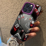 Ultra-Thin Hard Poker Case  for Iphone