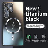 Matte Magnetic Glass Lens Film Protection Anti-fall case For Samsung