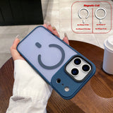 Full Camera Anti-knock Anti-fingerprint Shell Magnetic Case For iPhone