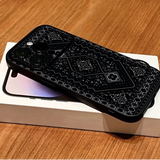 Ins Patterned Lens-Protecting Shock-Resistant Phone Case For iPhone