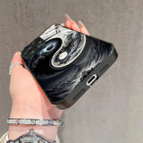 Yin Yang Bagua Formation Pattern Tempered Glass Case For iPhone
