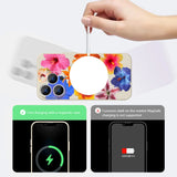 Colorful Flower Patterned Magnetic Case For iPhone