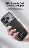 Genuine Leather Electroplated Magnetic Case For iPhone