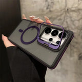 Magnetic Metal Lens Protection Stand Case For Galaxy Samsung
