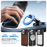 360° Rotating Bracket Shockproof Magnetic Case for iPhone