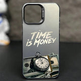 Time is money Pattern Shockproof  Case For iPhone