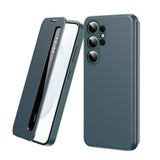 Smart Leather Window View Touch Display Flip Shell Case for Samsung