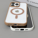 Luxury Original  Magnetic Transparent Case For iPhone