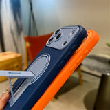Luxury Fold Stand Holder Magnetic Matte Case for iPhone