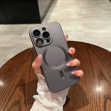 Magnetic Luxury Matte Soft Case For iPhone