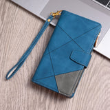 Leather Flip Wallet Case For Samsung Galaxy