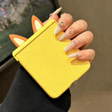 Cute Fox ears Cover Hinge Protection Case for Samsung Z Flip