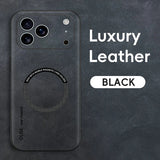 Luxury Leather Magnetic Case For iPhone