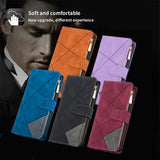 Leather Flip Wallet Case For Samsung Galaxy