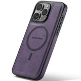 Premium Magnetic PU Leather Case for iPhone