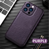Business Luxury Leather Case For iPhone