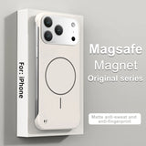 Frameless Solid Color Magnetic PC Case for iPhone