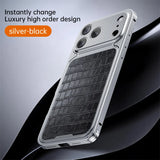Aluminum Alloy Frame Magnetic Phone case For iPhone