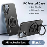 Luxury Magnetic Matte Frosted 360° Bracket Stand Case For Samsung