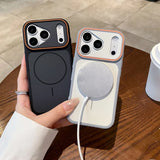 Luxury Magnetic Soft Silicone Frame Phone Case For iPhone