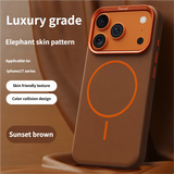 High-End Elephant Leather Texture Magnetic Case for IPhone