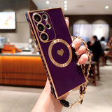 Plating TPU Wrist Lanyard Bracelet Case For Samsung Galaxy